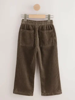 Online Next Wide Fit Corduroy Pull On Trousers (3-16yrs) Brown