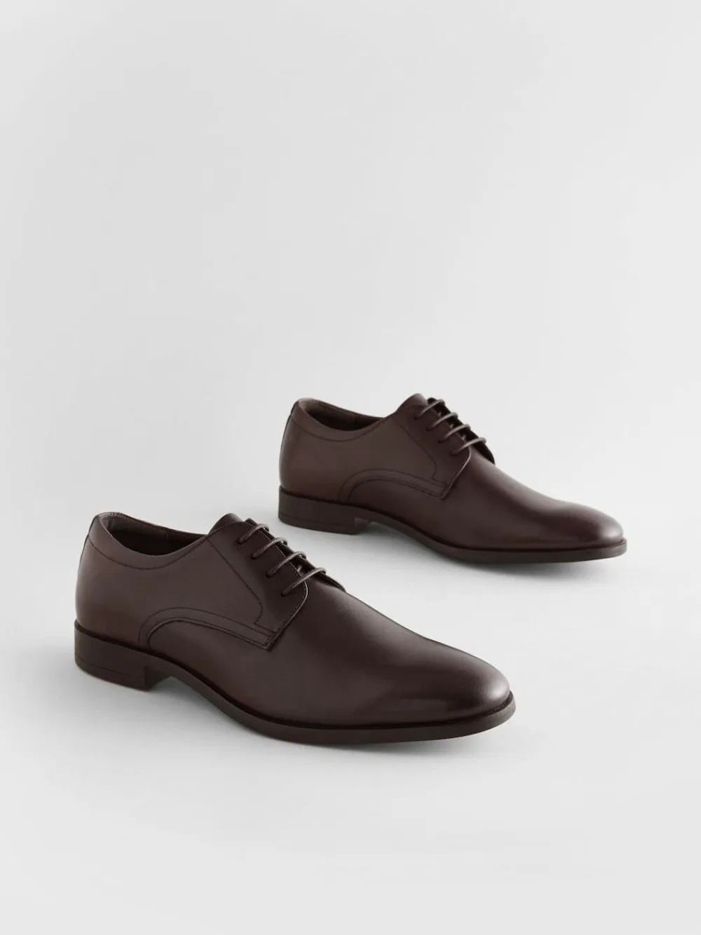 Next Wide Fit Leather Plain Derby Shoes^ Shoes