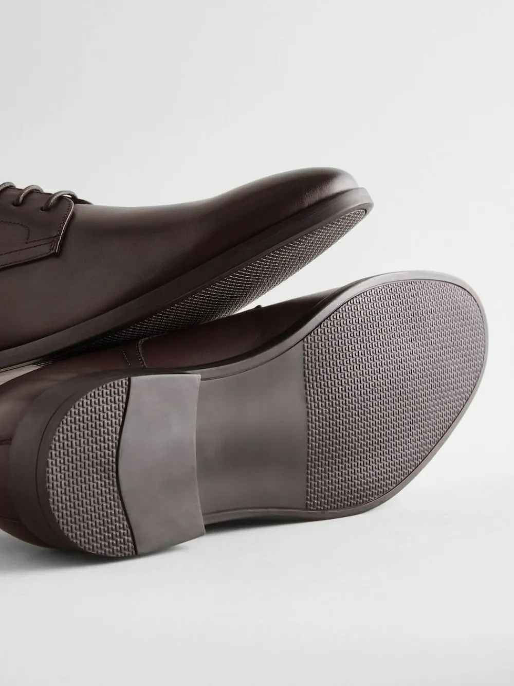 Next Wide Fit Leather Plain Derby Shoes^ Shoes