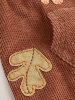 Next Brown Woodland Cord Dungarees and Bodysuit Set (0mths-2yrs)^BOY Dungarees