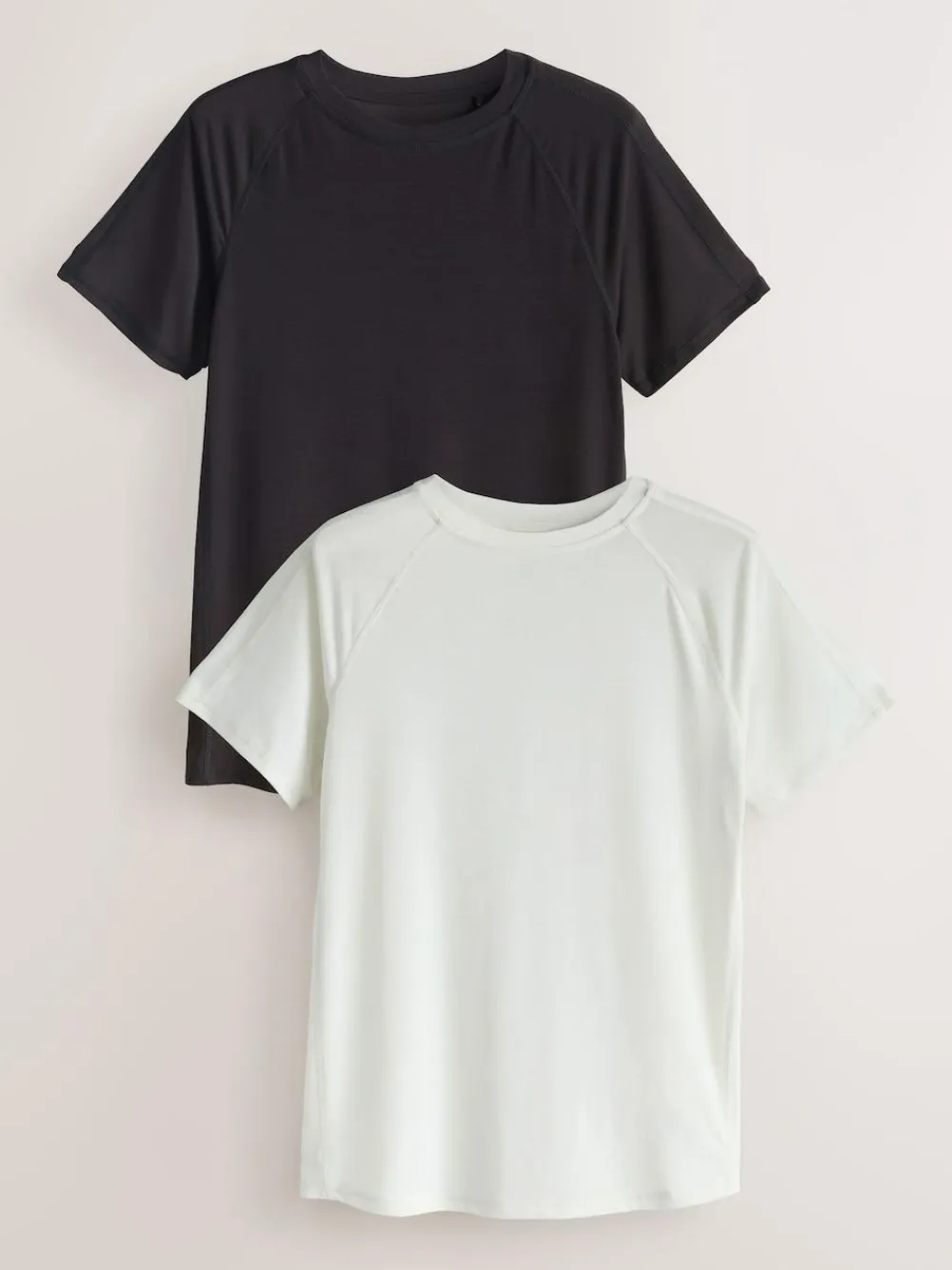 Sale Next Brown/Cream Active Crew Neck Short Sleeve T-Shirts 2 Pack