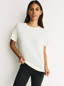 Sale Next Brown/Cream Active Crew Neck Short Sleeve T-Shirts 2 Pack