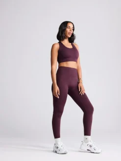 Next Burgundy Red Active Cross Back Sports Bra^Women Bras