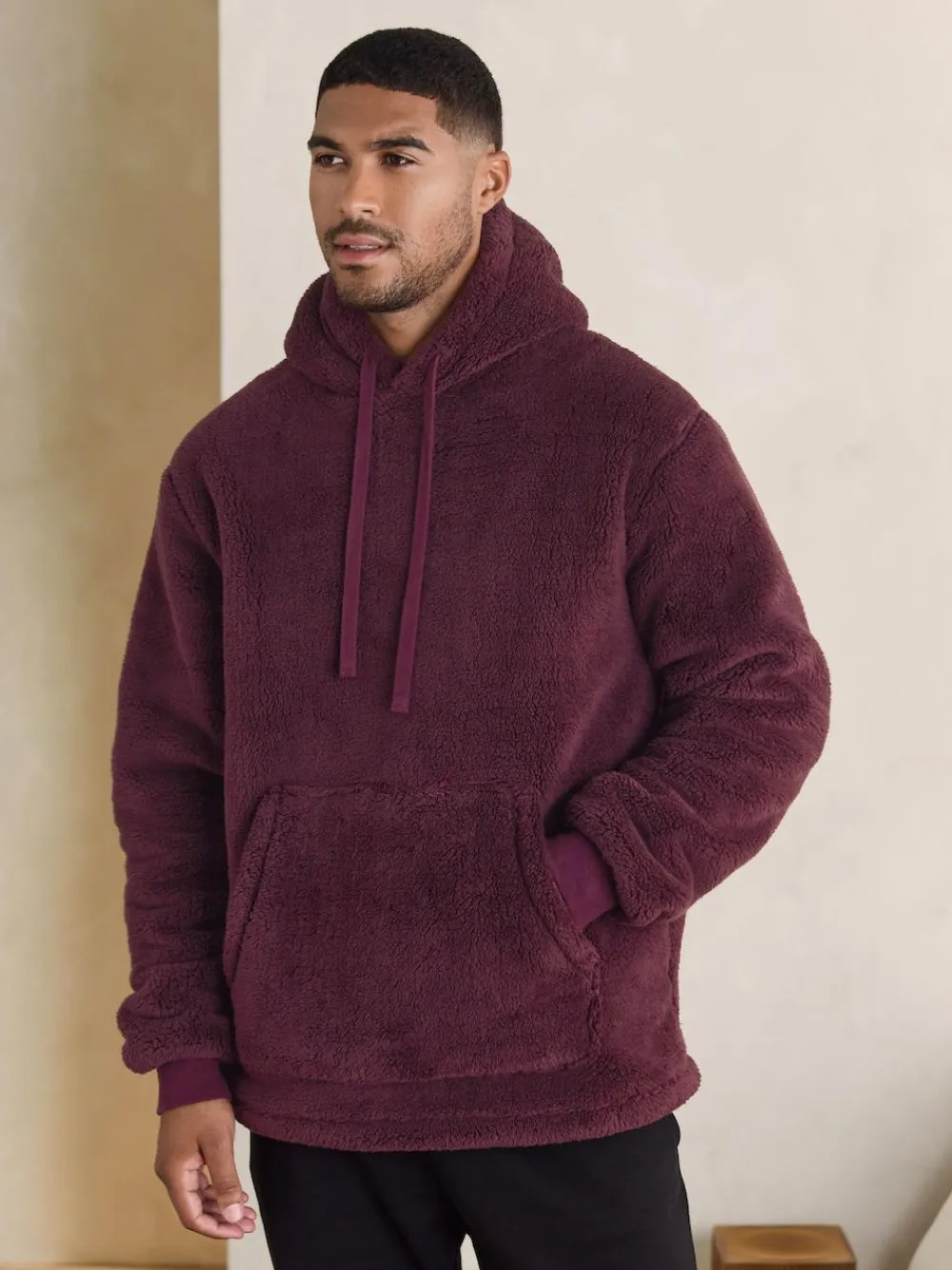Next Burgundy Red Borg Overhead Hoodie^ Nightwear|Loungewear