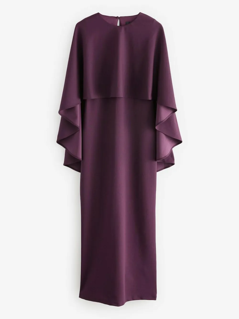 Next Burgundy Red Cape Maxi Dress^Women Occasion Dresses|Maxi Dresses