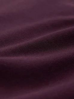 Clearance Next Short Sleeve Pique Polo Shirt Burgundy Red Duck