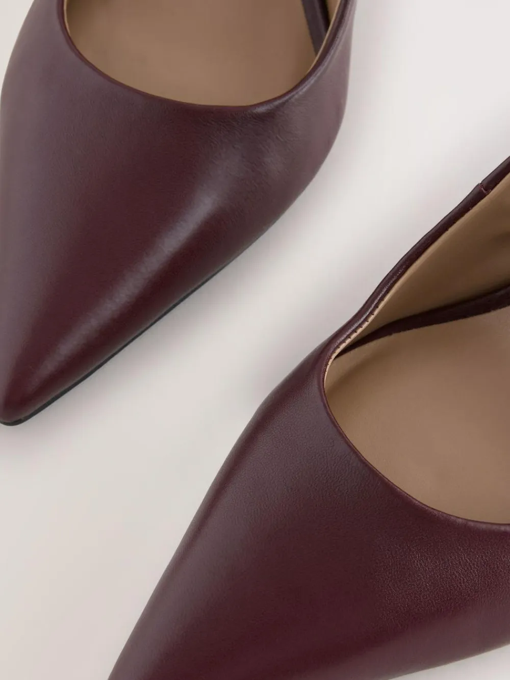 Next Extra Wide Fit Leather Mid Court Shoes^Women Heels