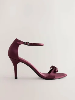 Next Forever Comfort® Mini Satin Bow Heeled Sandals^Women Heels