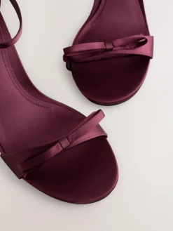 Next Forever Comfort® Mini Satin Bow Heeled Sandals^Women Heels