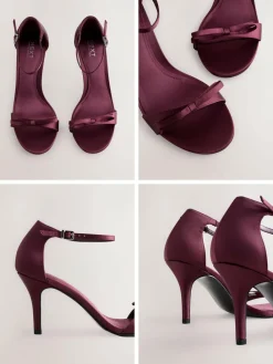 Next Forever Comfort® Mini Satin Bow Heeled Sandals^Women Heels