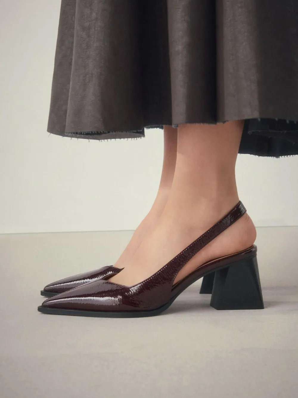 Next Forever Comfort® Pointed Toe Slingback Block Heels^Women Heels