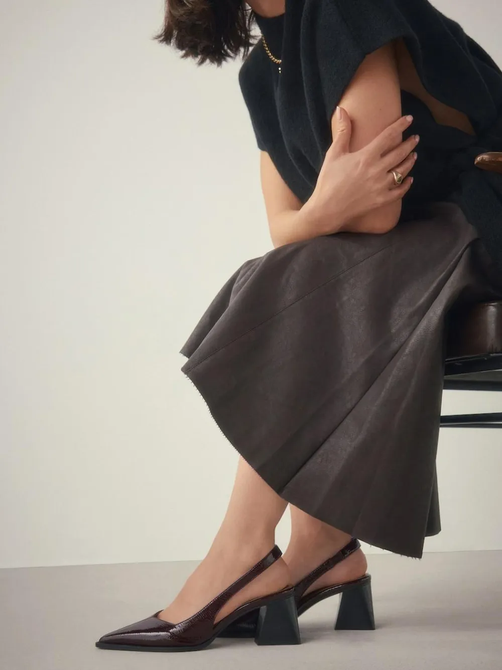 Next Forever Comfort® Pointed Toe Slingback Block Heels^Women Heels