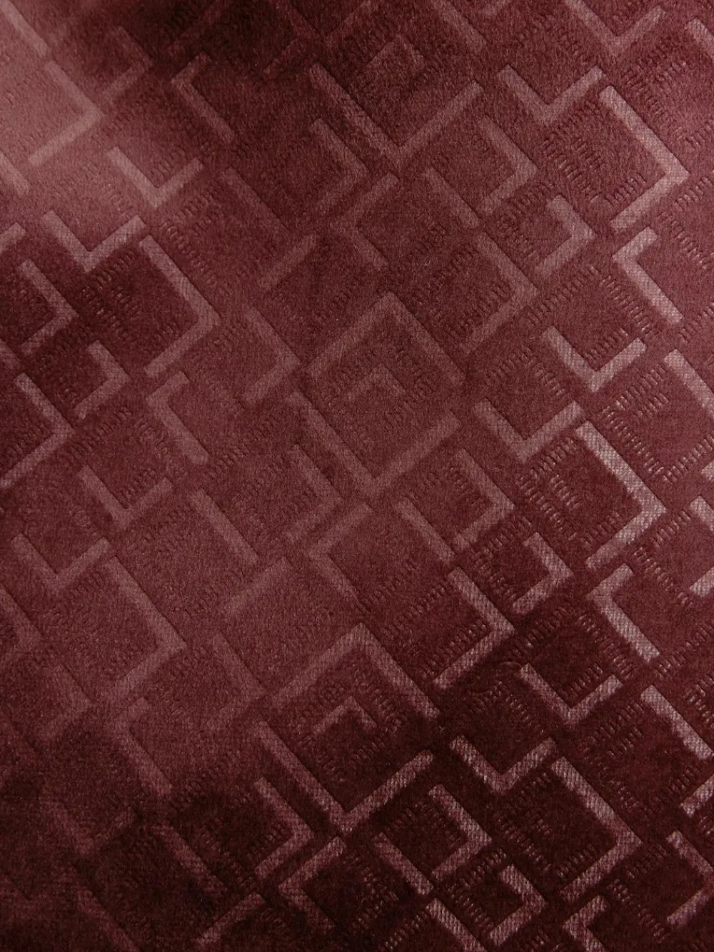 Discount Next Slim Fit Patterned Velvet Blazer Burgundy Red Geometric