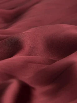 Sale Next 2-In-1 Sweatshirt With Satin Midi Skirt Burgundy Red