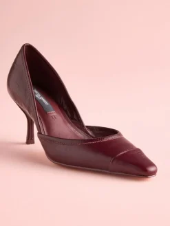 Next Tabitha Simmons x Mary Grace Leather Chisel Toe Court Heels^Women Heels