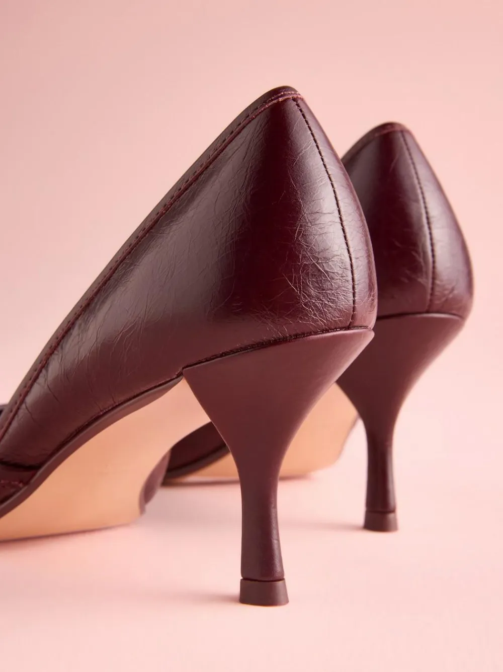 Next Tabitha Simmons x Mary Grace Leather Chisel Toe Court Heels^Women Heels