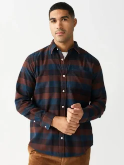 Next Burgundy Red Long Sleeve Check Shirt^ Shirts