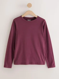 Clearance Next Burgundy Red Long Sleeve Crew Neck T-Shirt