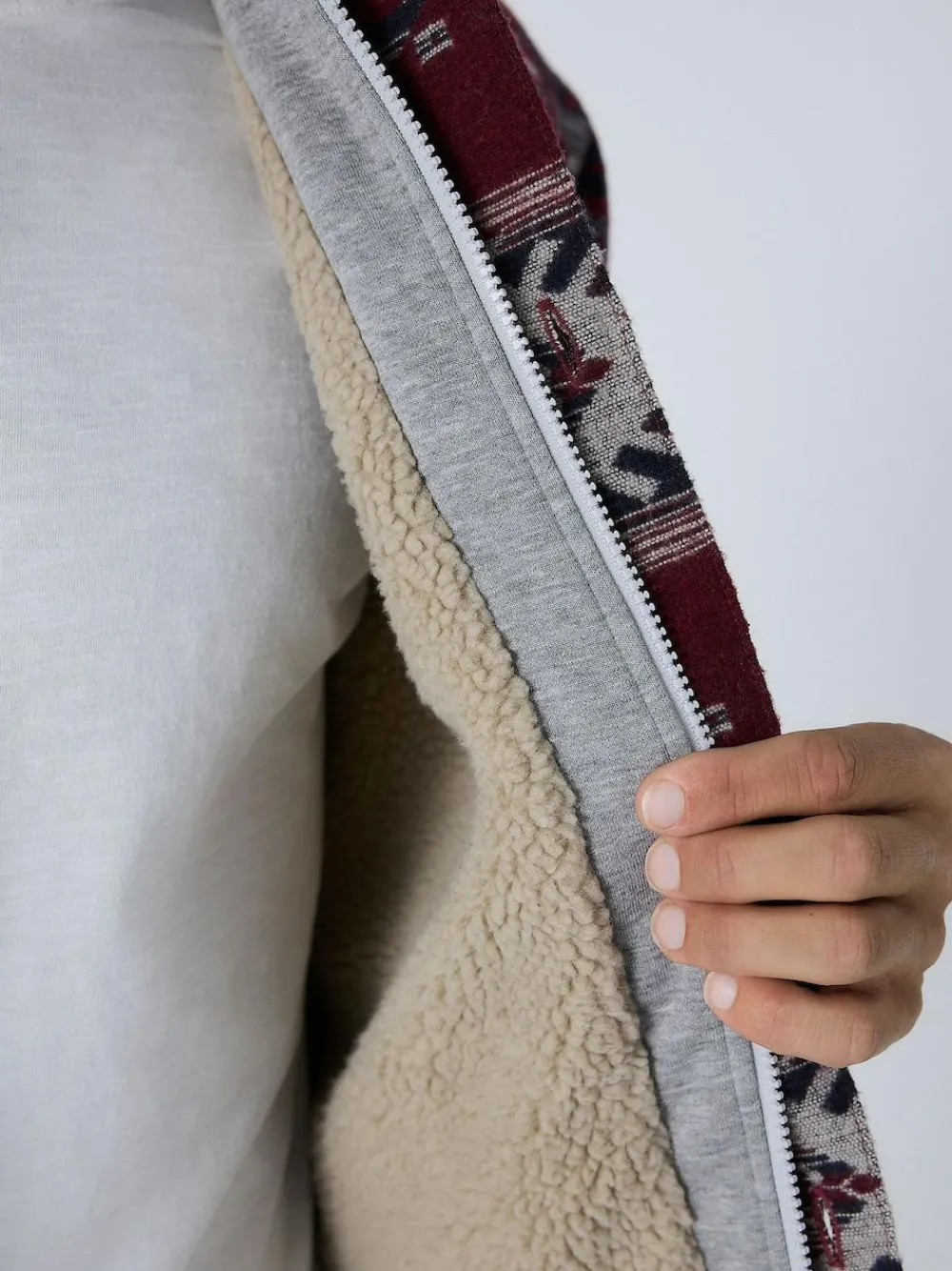 Next Burgundy Red Navajo Style Shacket^ Coats & Jackets|Coats & Jackets