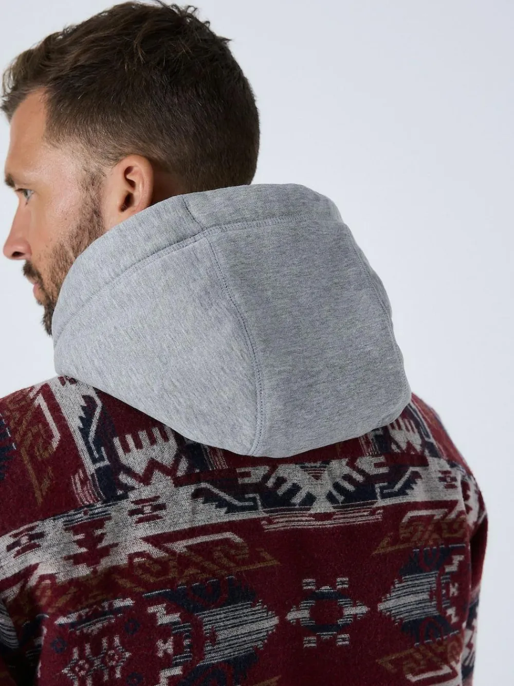 Next Burgundy Red Navajo Style Shacket^ Coats & Jackets|Coats & Jackets