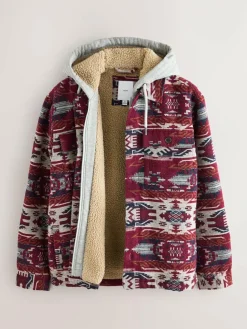 Next Burgundy Red Navajo Style Shacket^ Coats & Jackets|Coats & Jackets