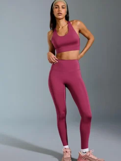 New Next Burgundy Red Power Active Sports Leggings