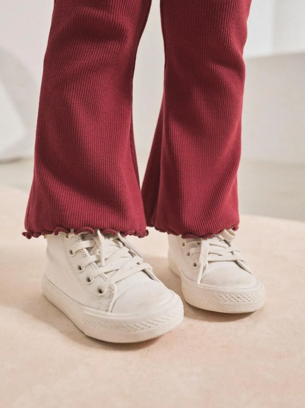 Next Burgundy Red Rib Flare Leggings (3mths-7yrs)^ Pants & Leggings|Pants & Leggings