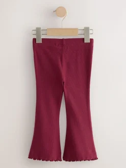 Next Burgundy Red Rib Flare Leggings (3mths-7yrs)^ Pants & Leggings|Pants & Leggings
