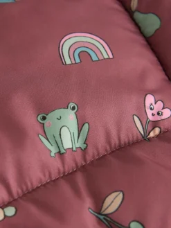 Hot Next Shower Resistant Faux Fur Lined Padded Coat (3mths-7yrs) Burgundy Red