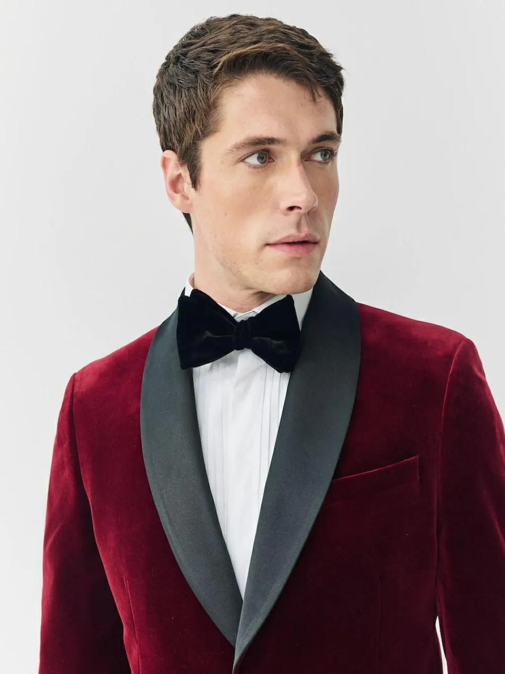 Next Slim Fit Signature Pontoglio Italian Velvet Blazer With Shawl Lapel^ Blazers & Formal Jackets