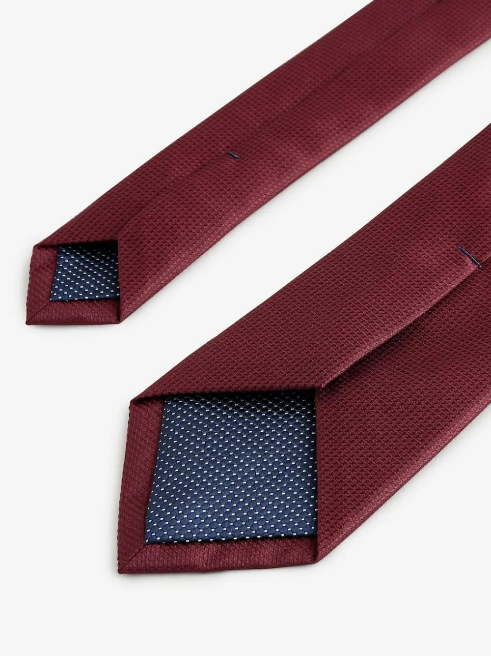 Next Burgundy Red Slim Textured Tie^ Ties & Pocket Squares