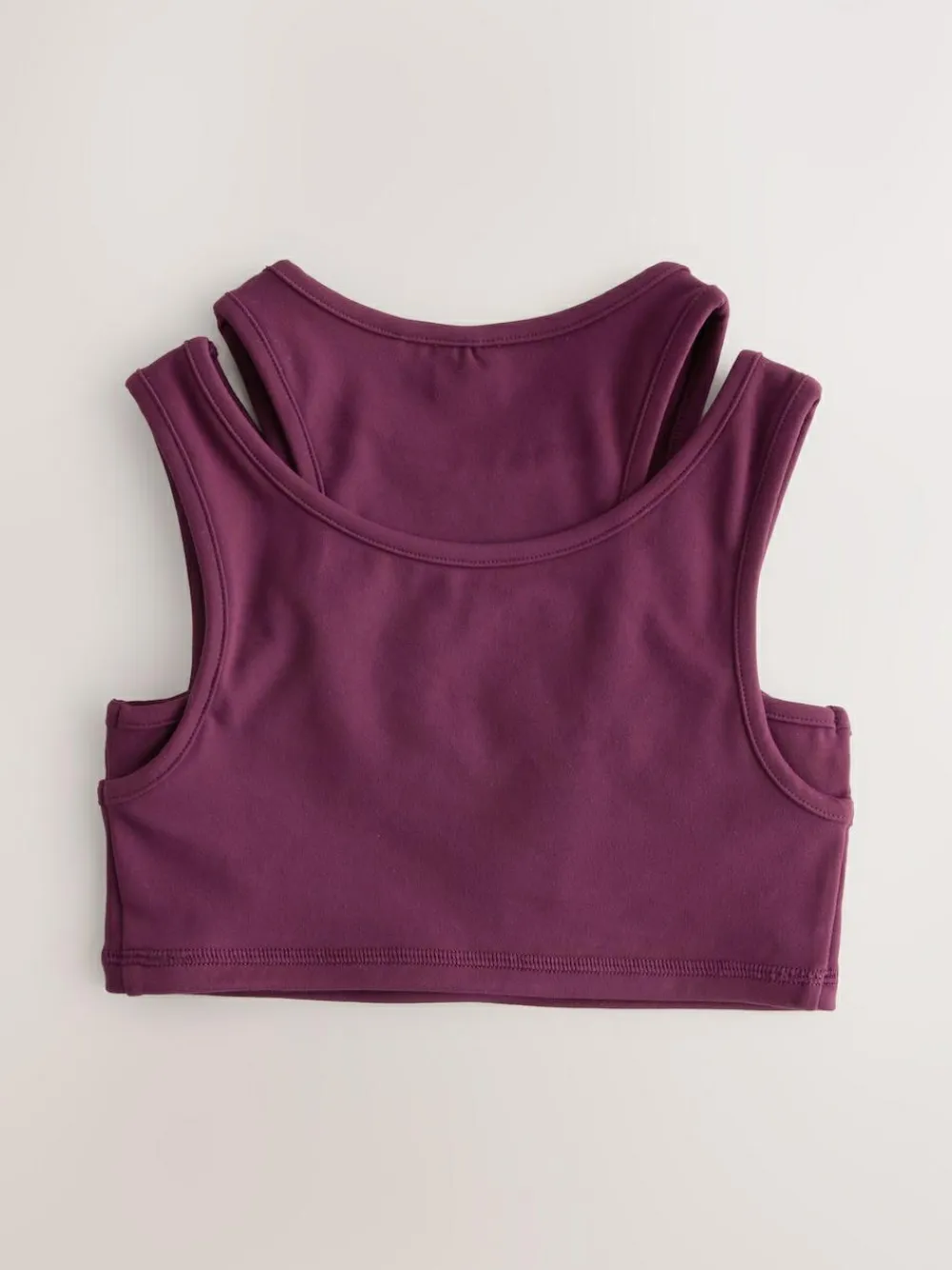 Next Burgundy Red Sports Crop Top (5-16yrs)^ Bras & Crop Tops