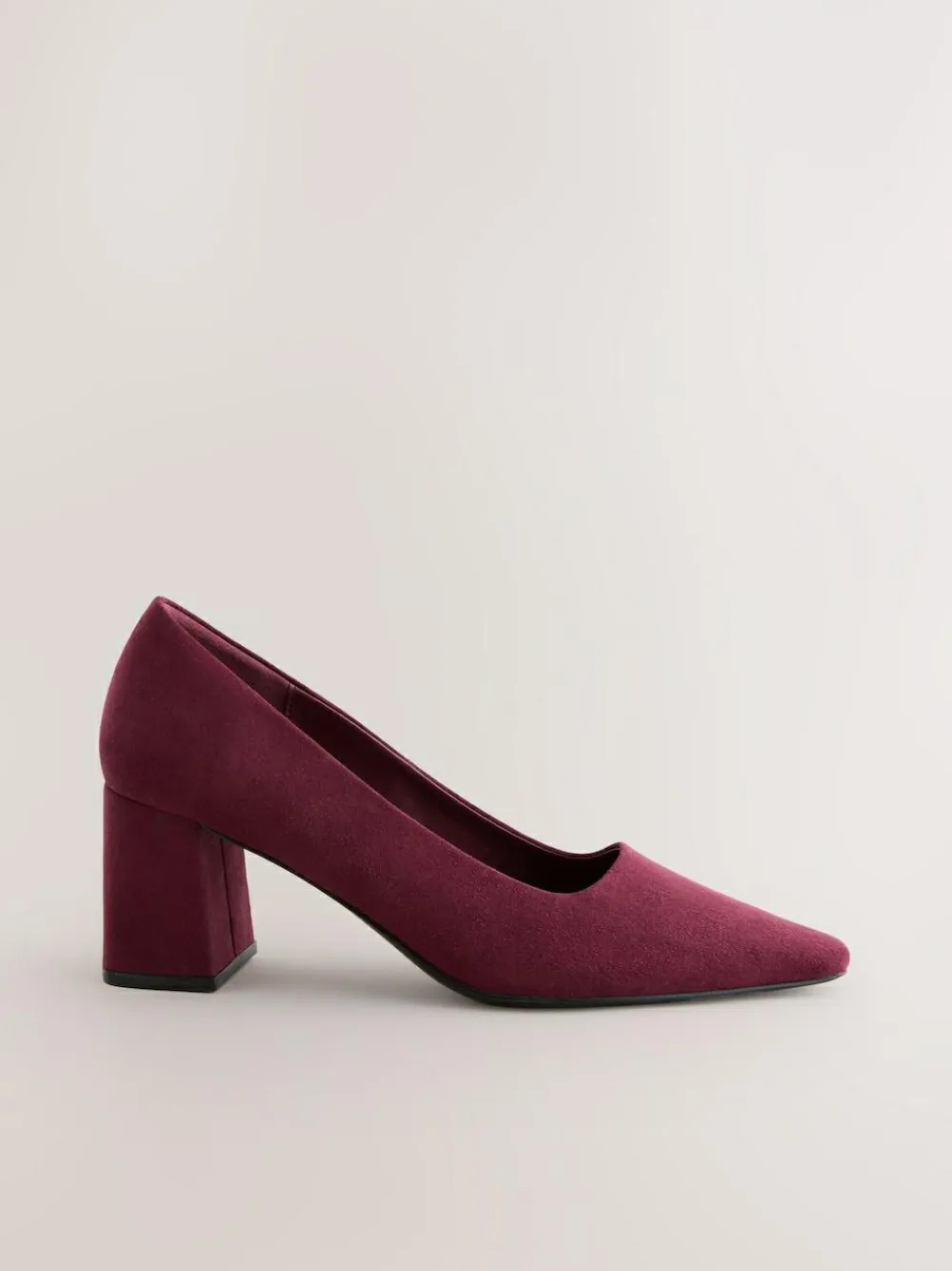 Next Standard/Wide Fit Standard Chisel Toe Block Courts^Women Wide Fit & Extra Wide Fit|Heels