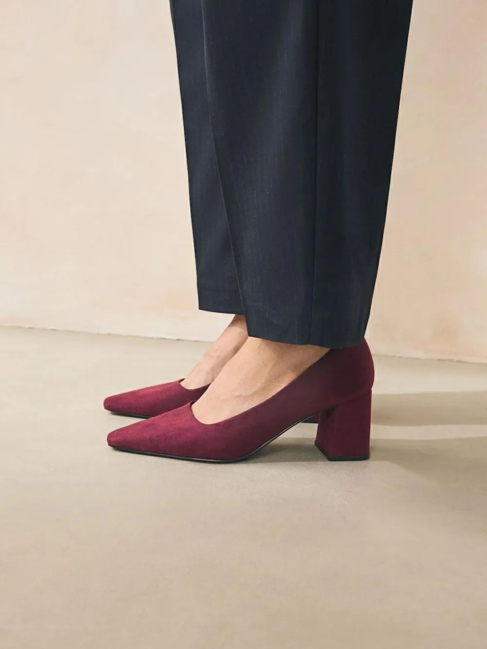 Next Standard/Wide Fit Standard Chisel Toe Block Courts^Women Wide Fit & Extra Wide Fit|Heels