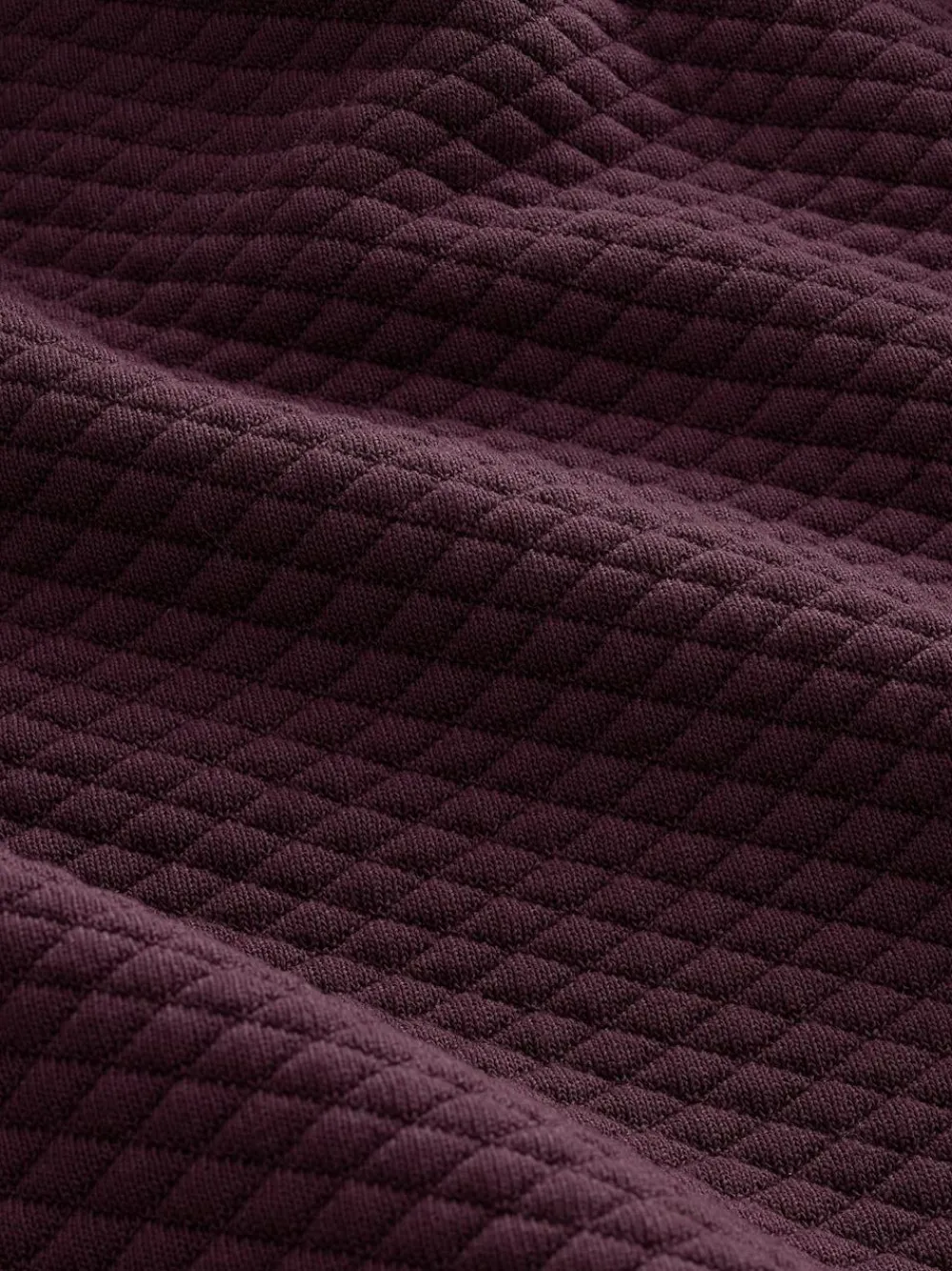 Online Next Burgundy Red Textured Overhead Hoodie