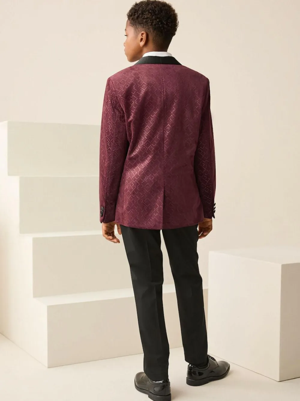 Next Textured Velvet Blazer (3-16yrs)^BOY Occasionwear|Suits & Vest