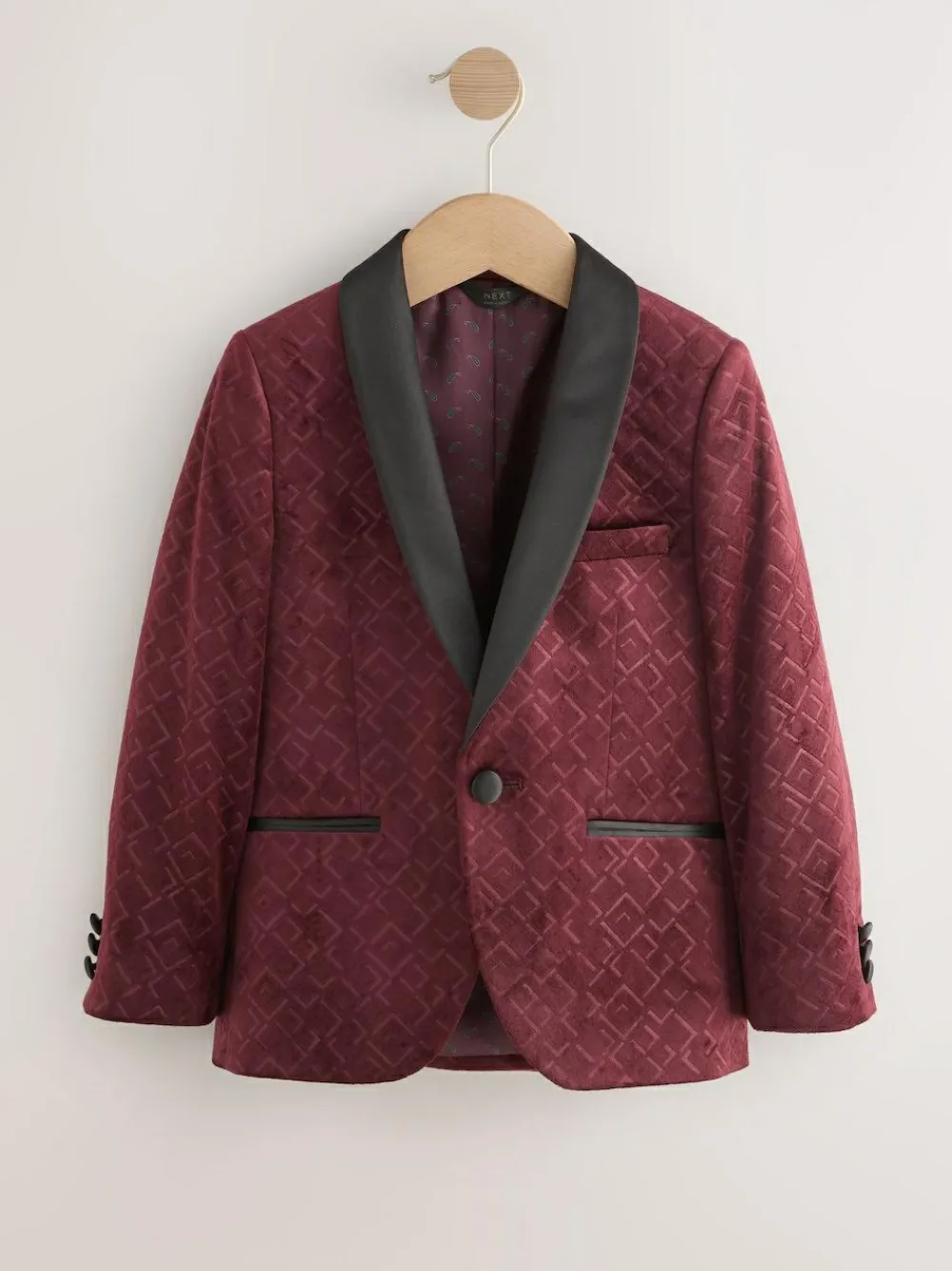Next Textured Velvet Blazer (3-16yrs)^BOY Occasionwear|Suits & Vest