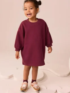 Best Next Relaxed Sweat Dress (3mths-7yrs) Burgundy