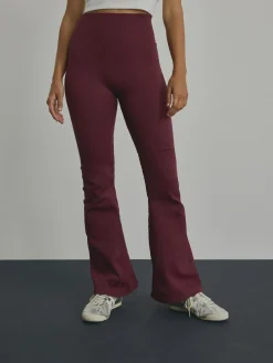 Discount Next Ribbed Kickflare Leggings Burgundy