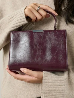 Next Top Handle Croc Effect Bag^Women Bags