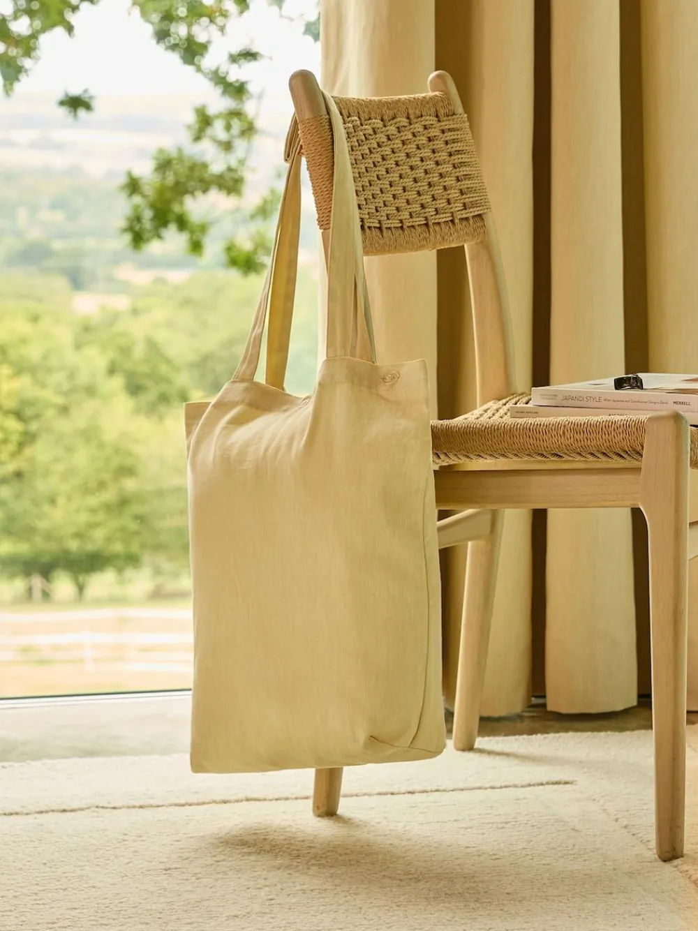 Online Next Buttermilk Yellow Blackout/Thermal Cotton Eyelet Curtains