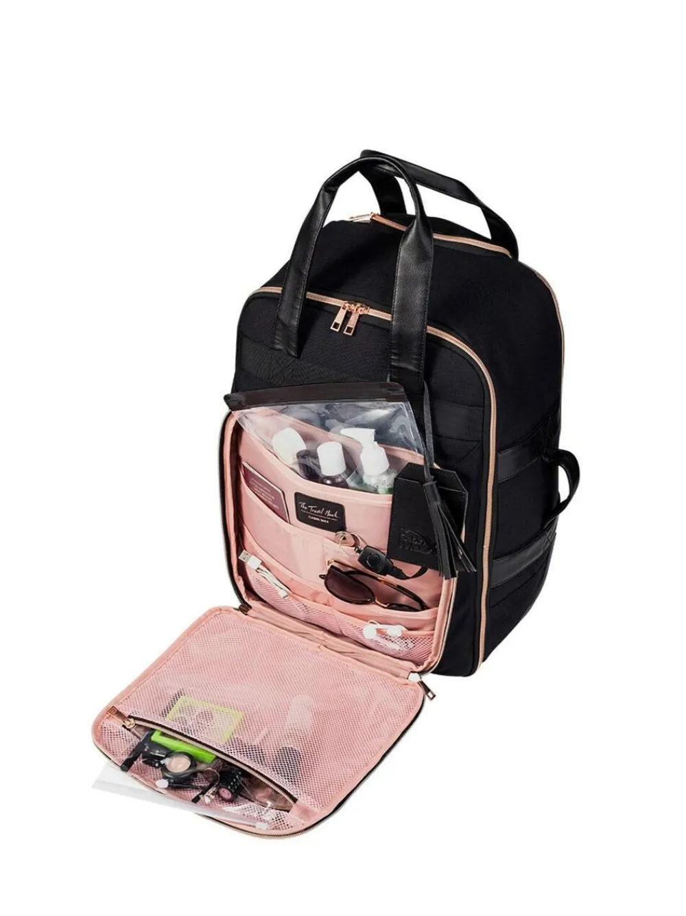 Discount Cabin Max Black Travel Hack 30L Hybrid Trolley 45cm Backpack