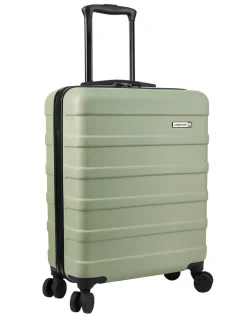 Cabin Max Bodo Green Anode 40L ABS Cabin Carry On Hand 55x40x20cm Luggage^Women Luggage