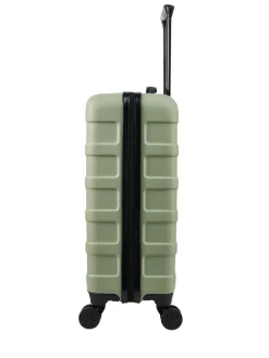 Cabin Max Bodo Green Anode 40L ABS Cabin Carry On Hand 55x40x20cm Luggage^Women Luggage