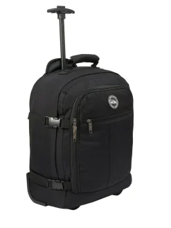Sale Cabin Max Metz Underseat Hybrid 30 Litre Trolley Bag and Backpack Dark Black