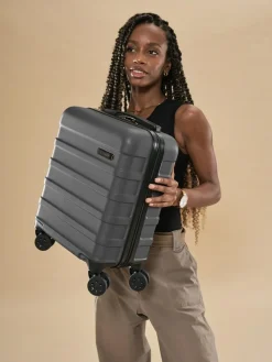 Cabin Max Grey Anode 30L Underseat Hand Luggage Cabin Case for EasyJet 45x36x20cm^Women Luggage