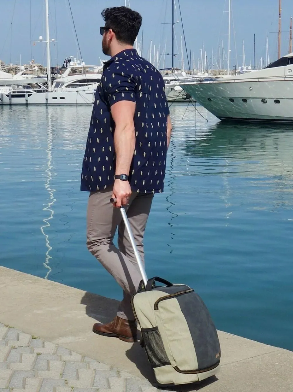 Cabin Max Grey Manhattan Hybrid 30 Litre 45x36x20cm Backpack / Trolley Easyjet Carry on Hand Luggage^Women Luggage