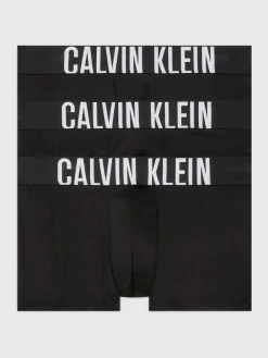 Calvin Klein Black 3 Pack Trunks Intense Power Micro^ Underwear|Underwear
