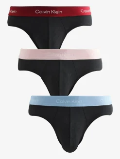 Calvin Klein Black Blue/Black Red/Black Pink Icon Cotton Stretch Boxers 3 Pack^ Underwear|Underwear