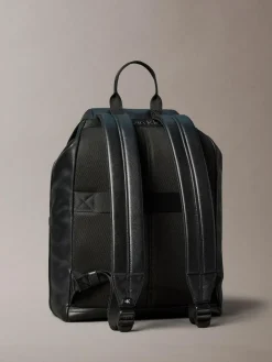 Clearance Calvin Klein Black Cargo Top Flap Backpack